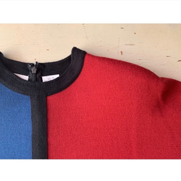 vintage 80’s Liz Claiborne color block knit dress - Picture 8 of 15